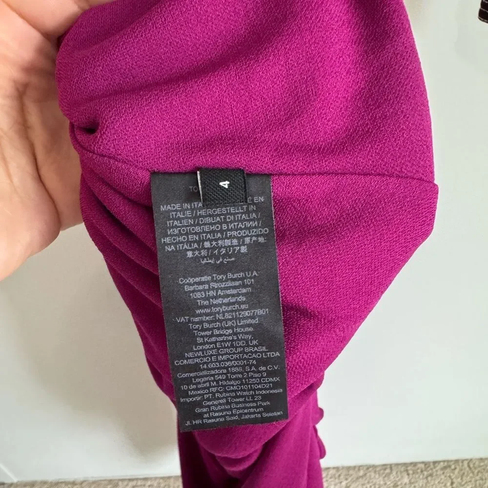 Tory Burch Color Block Crepe Jersey Maxi Dress
